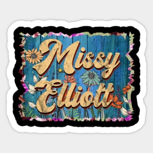 Retro Missy Name Flowers Limited Edition Proud Classic Styles Elliott Sticker